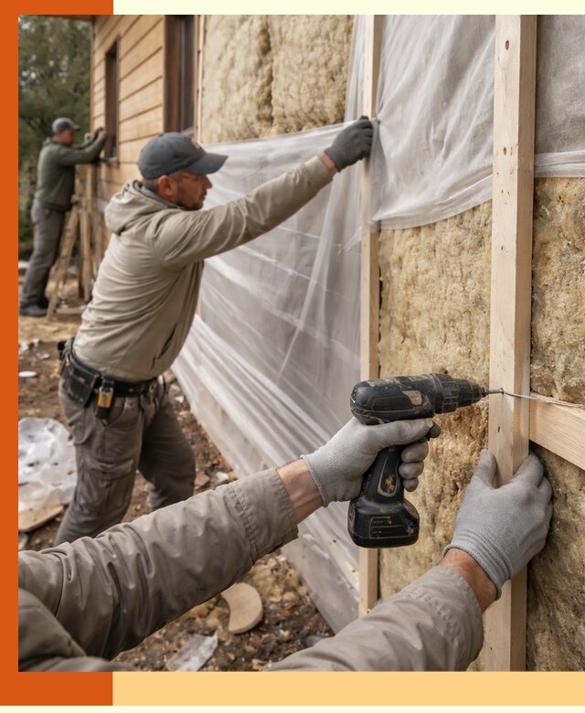 Утепление дома из бруса в Беслане качественно и долговечно