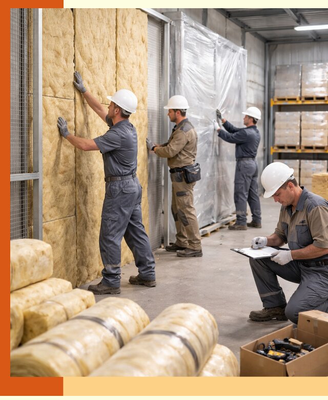 Утепление склада готовой продукции в Беслане качественно и быстро