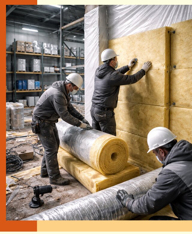 Утепление склада химсырья в Беслане: безопасная и эффективная изоляция