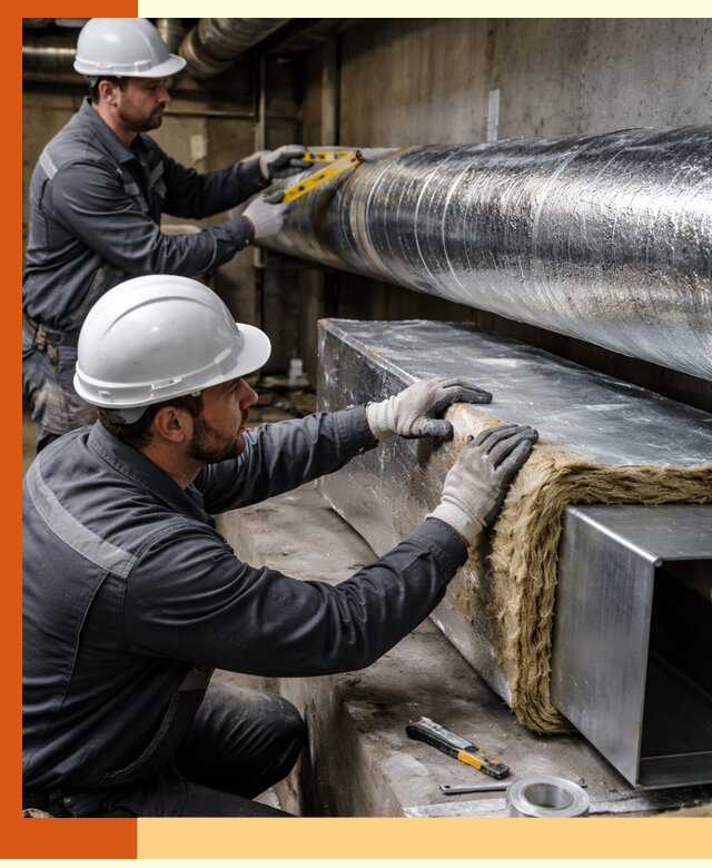 Профессиональное утепление воздуховодов и теплоизоляция в Беслане