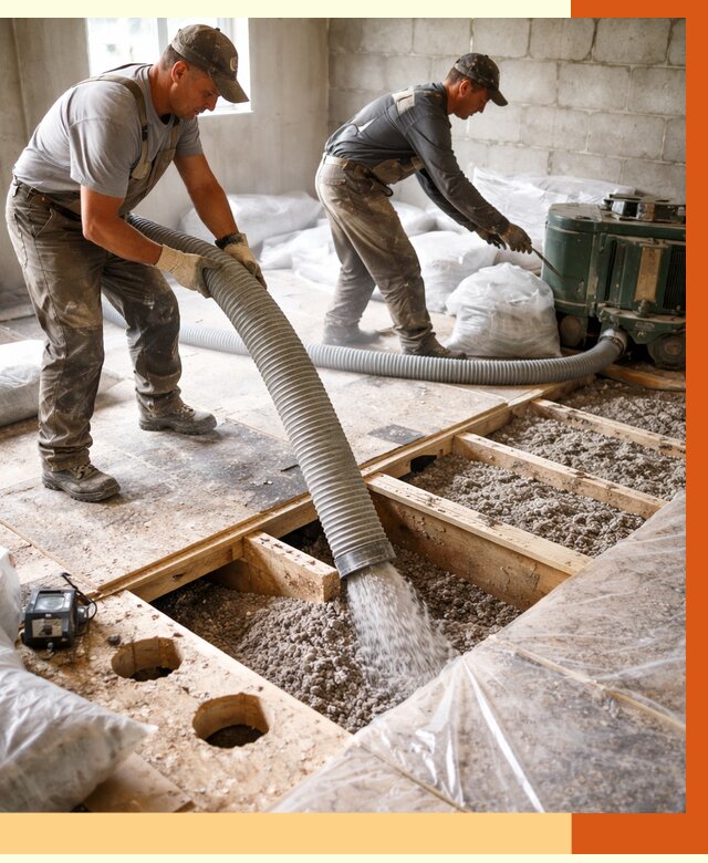 Заполнение пустот перекрытий в Беслане от 4557 руб. под ключ | ТепломастерБсл