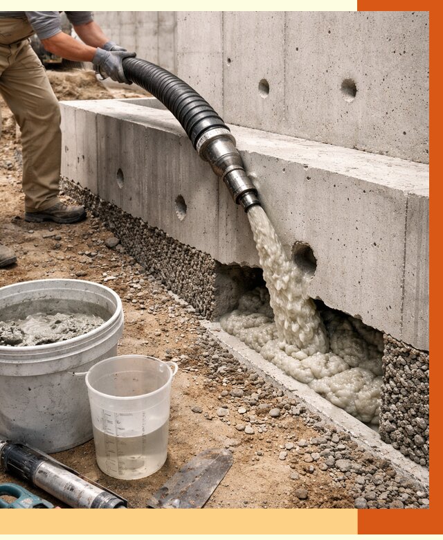 Заполнение полостей фундамента в Беслане от 6886 руб. под ключ | ТепломастерБсл