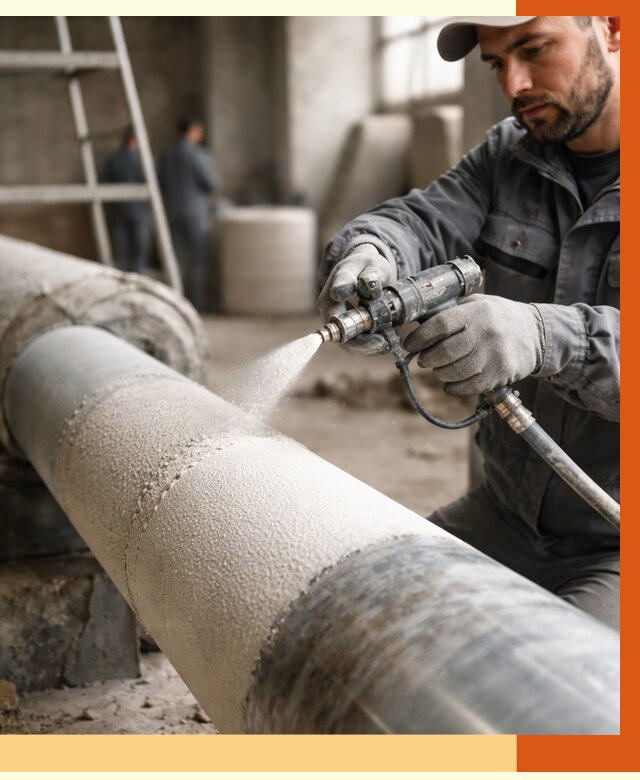 Утепление труб жидкой теплоизоляцией в Беслане от 7595 руб. под ключ | ТепломастерБсл
