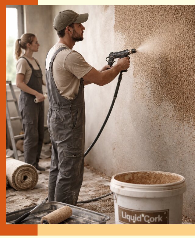 Утепление стен жидкой пробкой в Беслане эффективное и долговечное